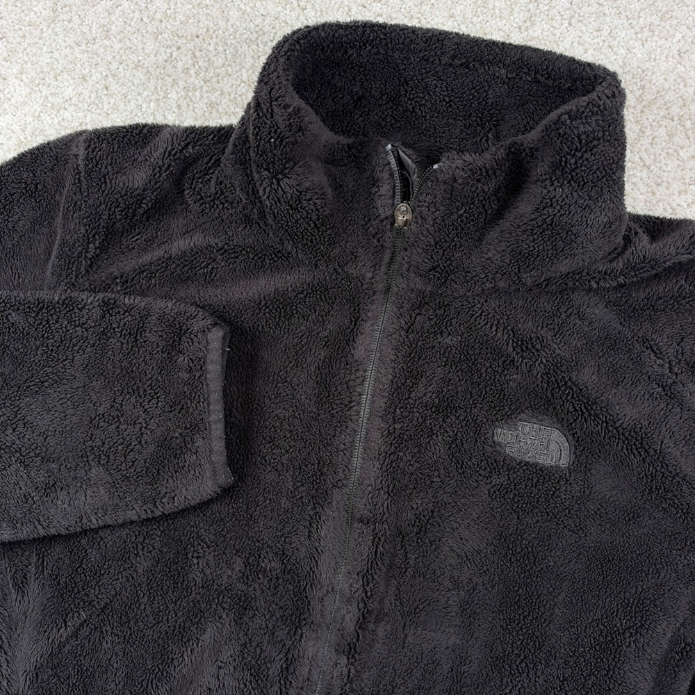 The North Face Osito Fleece Jacket Womens XL Black Full Zip Soft Warm 01709